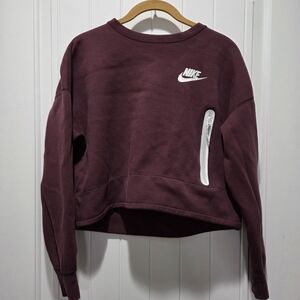 Nike Burgundy Sweatshirt with White Trim